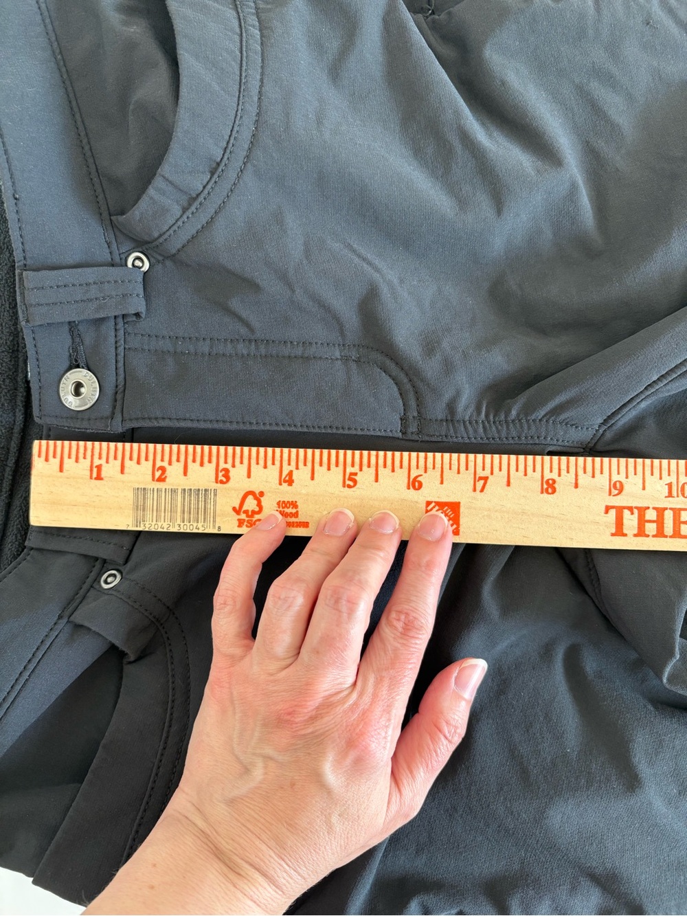 Duluth Trading Co Black Straight-Leg Fleece Performance Pants Medium EUC Granola - Picture 12 of 13